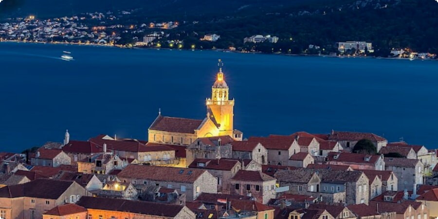 Korcula Town at Night