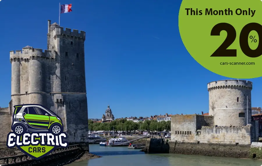 Find the best aéroport de La Rochelle car hire offers - 20% car rental offer