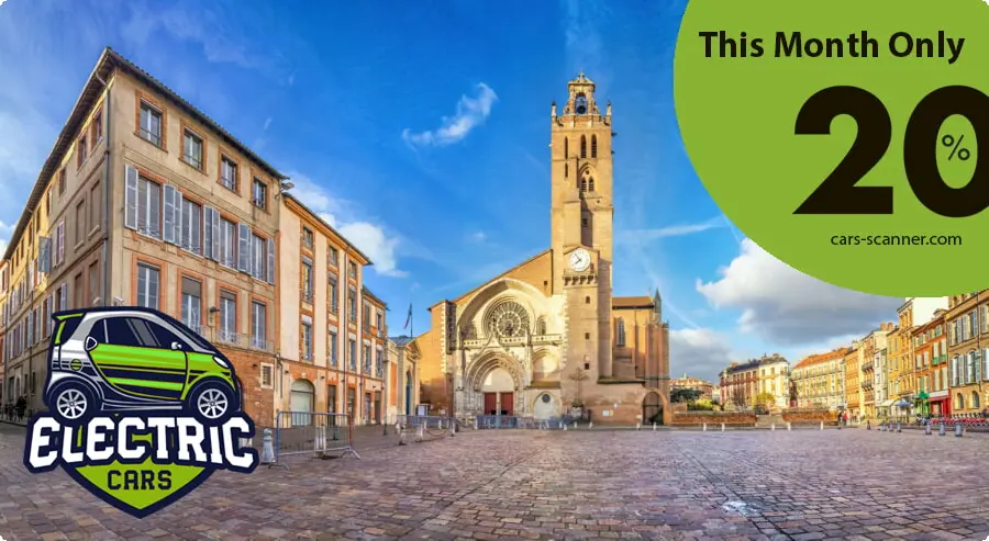 Find the best Tuluza car hire offers - 20% car rental offer