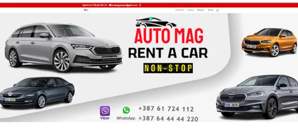 Rent a Car, Auto Mag poslovna jedinica Aerodrom Tuzla - Dubrave