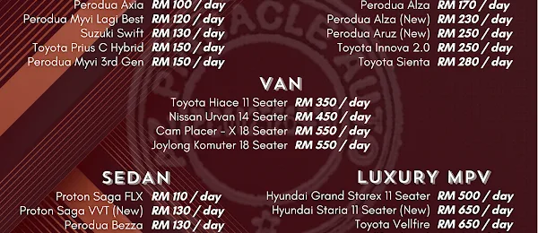 KERETA SEWA PENANG CAR RENTAL AZ PINNACLE AUTO